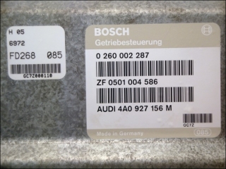 Transmission control unit Audi 100 4A0-927-156-M Bosch 0-260-002-287 ZF 0501-004-586