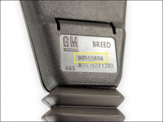Seat belt lock with tensioner F.R. GM 90-560-656 563086407A 90-544-020 1-97-481 Opel Astra-G Zafira-A