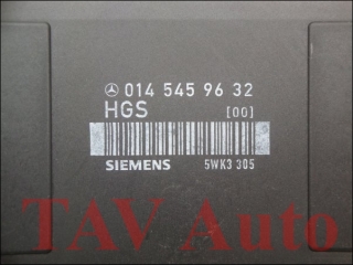 HGS Automatic transmission control unit A 014-545-96-32 [00] Siemens 5WK3-305 Mercedes E-Class W124