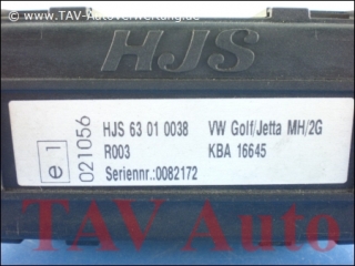 HJS Steuergeraet 63010038 VW Golf/Jetta MH/2G R003 KBA 16645