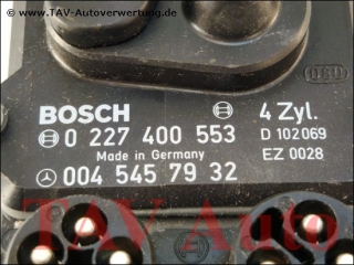 Ignition control unit Mercedes A 004-545-79-32 Bosch 0-227-400-553 D-102-069 EZ-0028 4-Zyl.