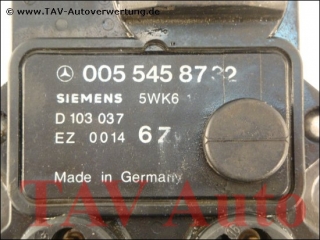 Steuergeraet Zuendung Mercedes A 0055458732 Siemens 5WK6163 D103037 EZ0014 6 Zyl.