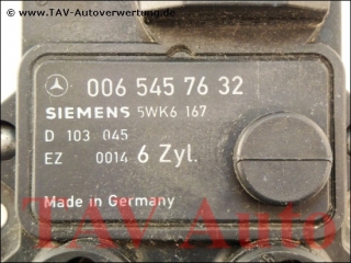 Ignition control unit Mercedes A 006-545-76-32 Siemens 5WK6-167 D-103-045 EZ-0014 6-Zyl.