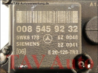 Ignition control unit Mercedes A 008-545-92-32 [06] Siemens 5WK6-178 EZ-0041 EZ-0048 E20126TR3