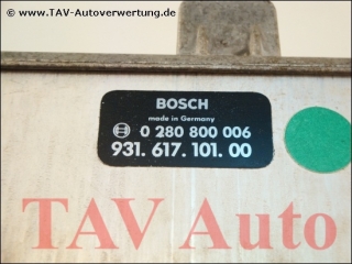 Steuergeraet Lambdasonde Bosch 0280800006 Porsche 931.617.101.00