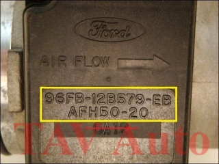 Luftmassenmesser 96FB-12B579-EB 1004581 AFH50-20 Ford Fiesta Courier 1.25L 1.3L