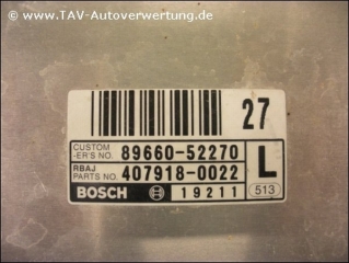 Motor-Steuergeraet 89661-52200 Bosch 0281010563 Toyota Yaris 1.4 D-4D