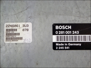 Motor-Steuergeraet Bosch 0281001243 2245541 2246061 3U3 28RTD531 BMW 318tds