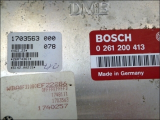 Motor-Steuergeraet DME Bosch 0261200413 BMW 1703563 1748111 1740257