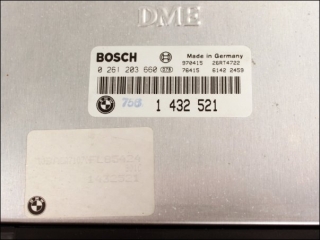 Engine control unit Bosch 0-261-203-660 BMW 1-432-521 12141432522 26RT4722
