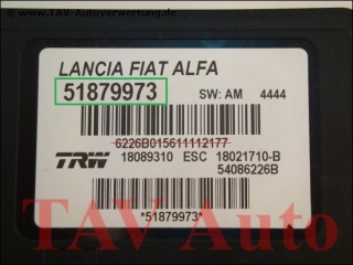 Neu! ABS Steuergeraet Lancia Fiat Alfa 51879973 TRW 18089310 ESC 18021710-B 54086226B SW AM 4444