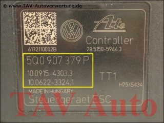 Neu! ABS Hydraulikblock VW 5Q0614517N 5Q0907379P Ate 10.0220-0237.4 10.0915-4303.3