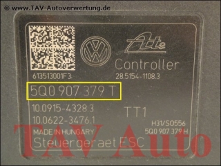 New! ABS Hydraulic unit VW 5Q0-614-517-S 5Q0-907-379-T Ate 10022002944 10091543283