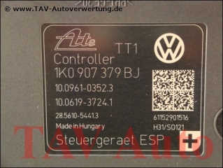 New! ABS Hydraulic unit VW 1K0-614-517-DJ 1K0-907-379-BJ Ate 10021206844 10096103523 10061937241