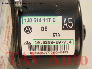 Neu! ABS Pumpe VW 1J0-614-117-G 1C0-907-379-L Ate 10.0206-0077.4 10.0960-0334.3
