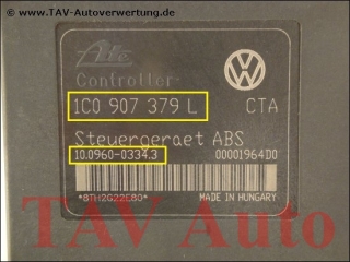 New! ABS Hydraulic unit VW 1J0-614-117-G 1C0-907-379-L Ate 10020600774 10096003343