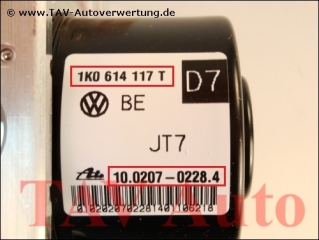 New! ABS Hydraulic unit VW 1K0-614-117-T 1K0-907-379-AK Ate 10020702284 10097003293