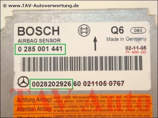 Neu! Airbag Steuergeraet Bosch 0285001441 A 0028202926 Mercedes E-Klasse W211