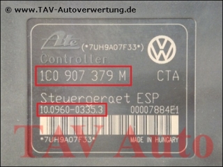 Neu! ESP Steuergeraet VW 1C0907379M Ate 10.0960-0335.3 00007884E1