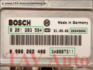 Neu! Motor-Steuergeraet Bosch 0261203594 0986262406 3A0907311 VW Golf Vento 1.8 ABS ADZ