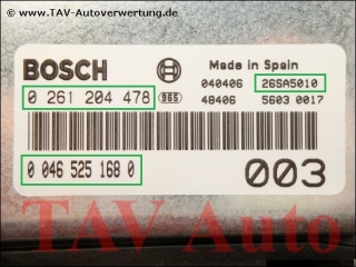 New! Engine control unit Bosch 0-261-204-478 Alfa Romeo 0-046-525-168-0 003 26SA5010 0-986-261-237