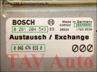 Neu! Motor-Steuergeraet Bosch 0261204543 0986261246 Fiat 00464748160 000