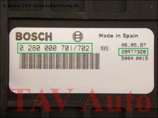 Neu! Motor-Steuergeraet Bosch 0280000701/702 VW 855907403 28RT7328