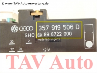 New! Radiator fan control unit VW 357-919-506-D SHO $ 89-8722-000