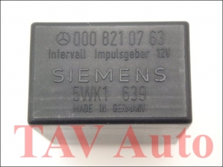Pane Wipper Relay A 000-821-07-63 Siemens 5WK1-639 Mercedes W116 W123 R107