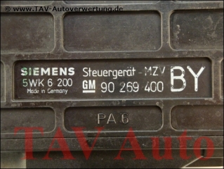 Steuergeraet-MZV Opel GM 90269400 BY Siemens 5WK6200