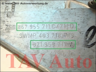 Wischermotor hinten 867955713C 867955711C/711D 871955717A VW Polo (86C) Steilheck