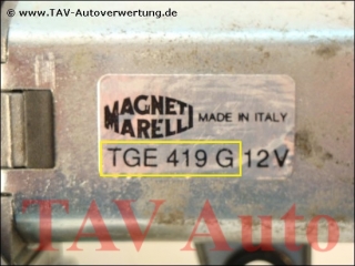Rear wiper motor Magneti Marelli TGE-419-G 7656754 Fiat Cinquecento