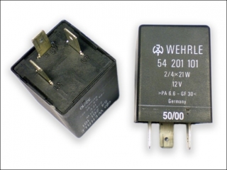 Turn signal hazard light Relay 2/4x21W 12V Wehrle 54-201-101