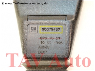Seat belt lock with tensioner F.L. GM 90-379-457 90-487-596 1-97-416 Opel Omega-B