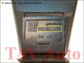 Seat belt lock with tensioner F.L. GM 90-387-491 90-444-506 1-97-413 Opel Corsa-B