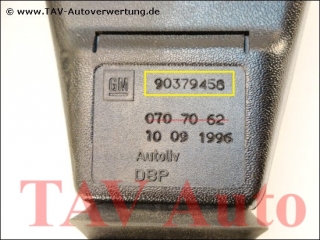 Seat belt lock with tensioner F.R. GM 90-379-458 90-487-597 1-97-418 Opel Omega-B
