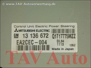 Steering control unit Opel GM 13-136-672 Q1T17775MZZ EA2CEC004 DL34