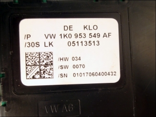 P/No. VW 1K0-953-549-AF LK 05113513 Control unit for steering column switch