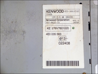 Radio control unit Audi 4E0-035-563 4E0-910-563-C Kenwood KTC-300-GD2C DAB Tuner