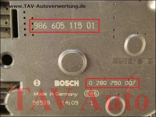 Throttle body Porsche 986-605-115-01 Bosch 0-280-750-007