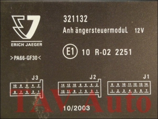 Trailer control unit Erich Jaeger 321132 E1 10 R-02 2251 Mercedes C-Class W203 CL203 CLK C209
