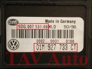 Getriebesteuerung VW 01M927733CT Hella 5DG007531-69 HLO