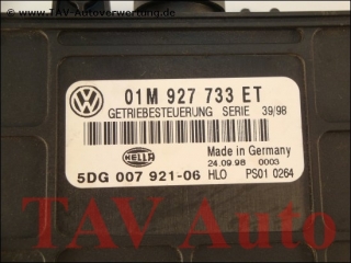 Transmission control unit VW 01M-927-733-ET Hella 5DG-007-921-06 HLO