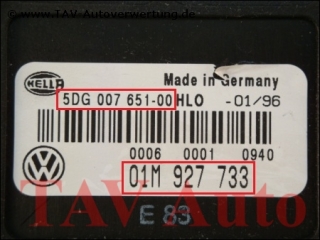 Transmission control unit VW 01M-927-733 Hella 5DG-007-651-00 HLO