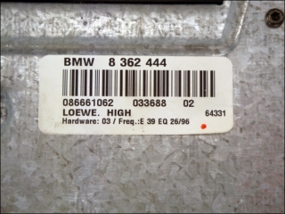 Amplifier Hifi BMW E39 8-362-444 Loewe 086661062 65-12-8-362-444 (65128374535)