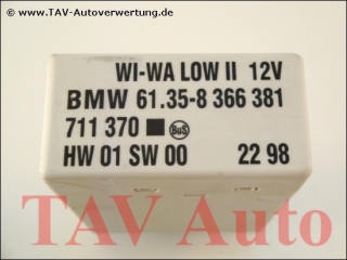 WI-WA LOW II Steuergeraet BMW 61.35-8366381 BuS 711370 HW01 SW00 weiss