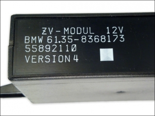 ZV-Modul 12V BMW 61358368173 55892110 Version 4